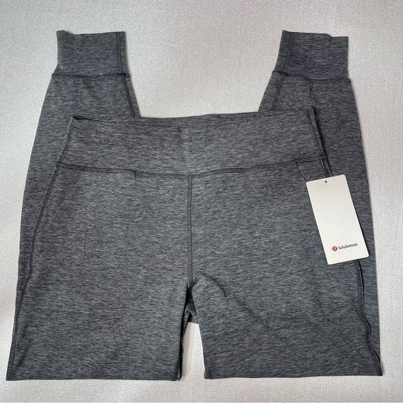 Lululemon Align High Rise Jogger Pants Heathered Graphite Grey 12 NWT - Picture 5 of 8